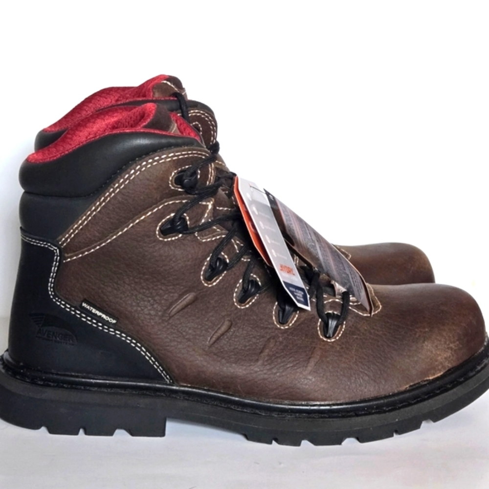 FSI Avenger Hammer Soft Toe Leather Work Boots # A7645 sz 12 XXWide (S1387)